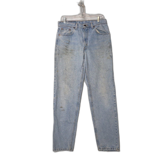 Vintage 90s LEVIS 550 Relaxed Fit Tapered Leg Denim Blue Jeans Mens Size W33 L32 - Picture 9 of 9